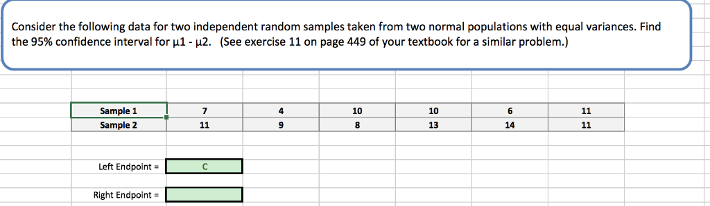 Solved Consider the following data for two independent | Chegg.com