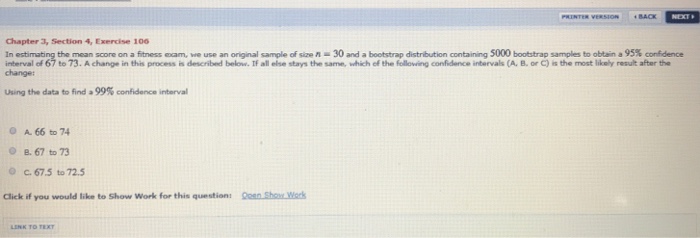 Solved BACK Chapter 3, Section 4, Exercise 106 in estimating | Chegg.com