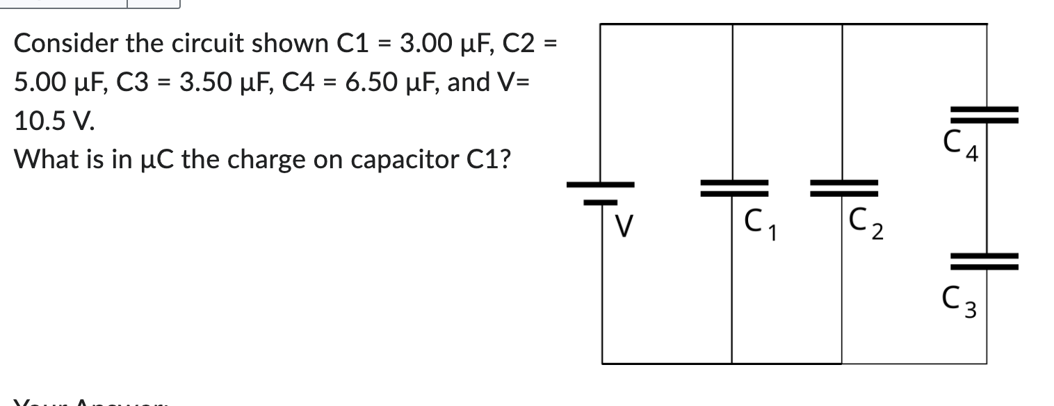 Solved Consider the circuit shown C1=3.00μF,C2= | Chegg.com