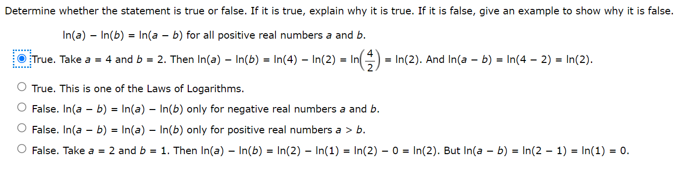 Solved Determine whether the statement is true or false. If | Chegg.com