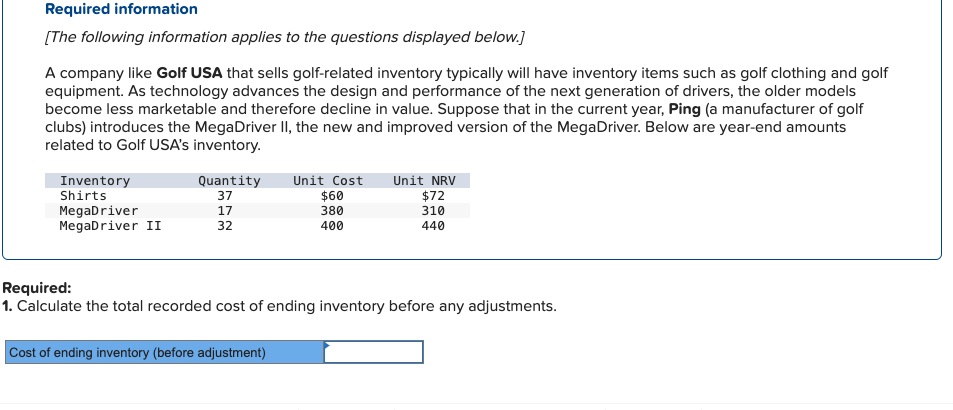 Solved 2. Calculate Ending Inventory Using The Lower Of | Chegg.com