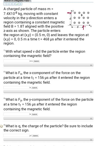 Solved Motion in a Magnetic Field A charged particle of mass | Chegg.com