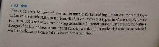 3.62 The code that follows shows an example of | Chegg.com