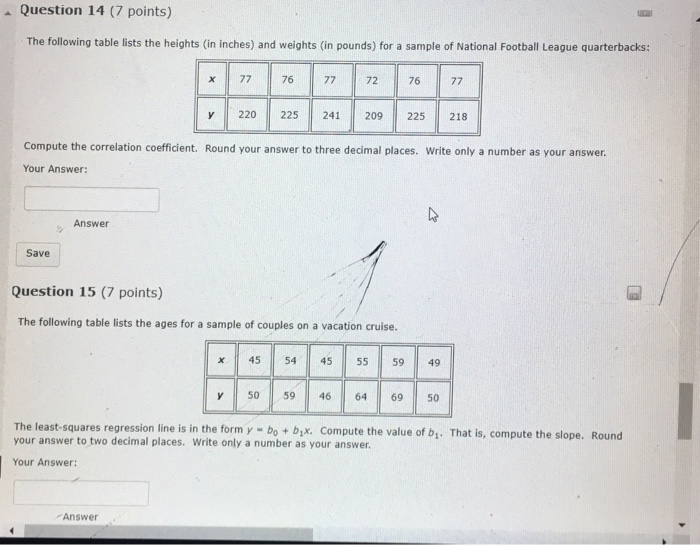 Solved Question 14 (7 points) The following table lists the | Chegg.com