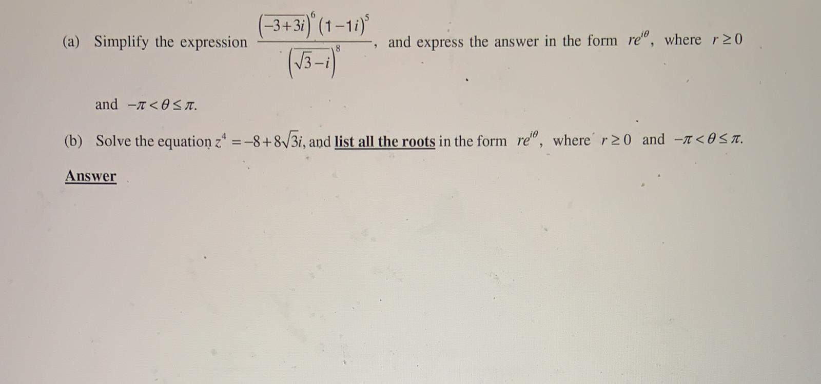 Solved 1. (-3+31)