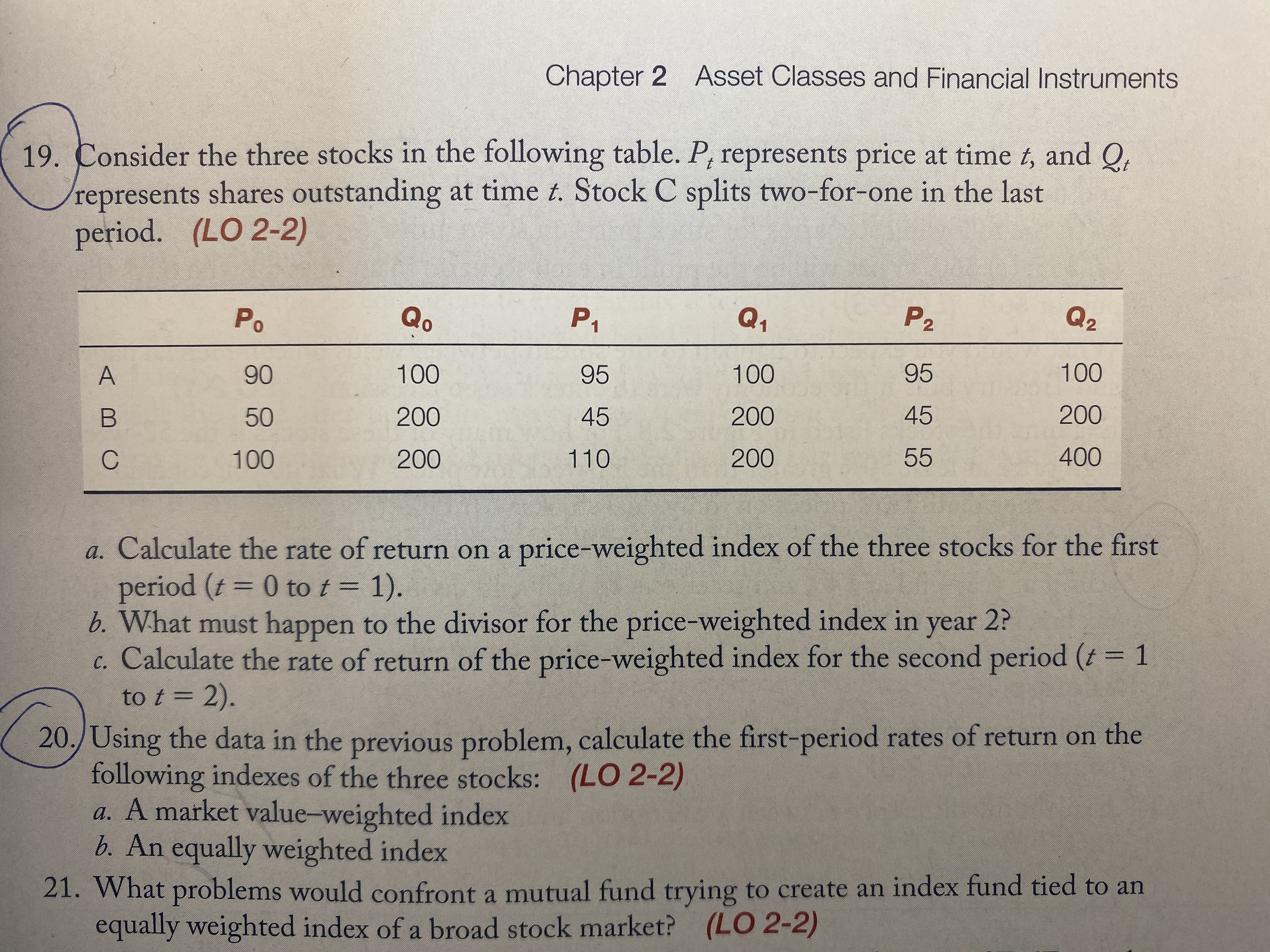 Solved Please answer questions 19 ﻿& 20 ﻿step by step and | Chegg.com