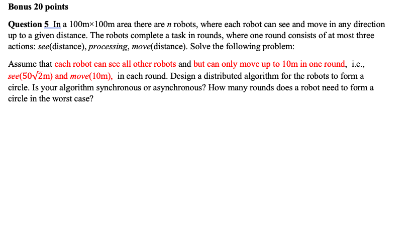 Question 4 (30 points) Consider the distributed | Chegg.com
