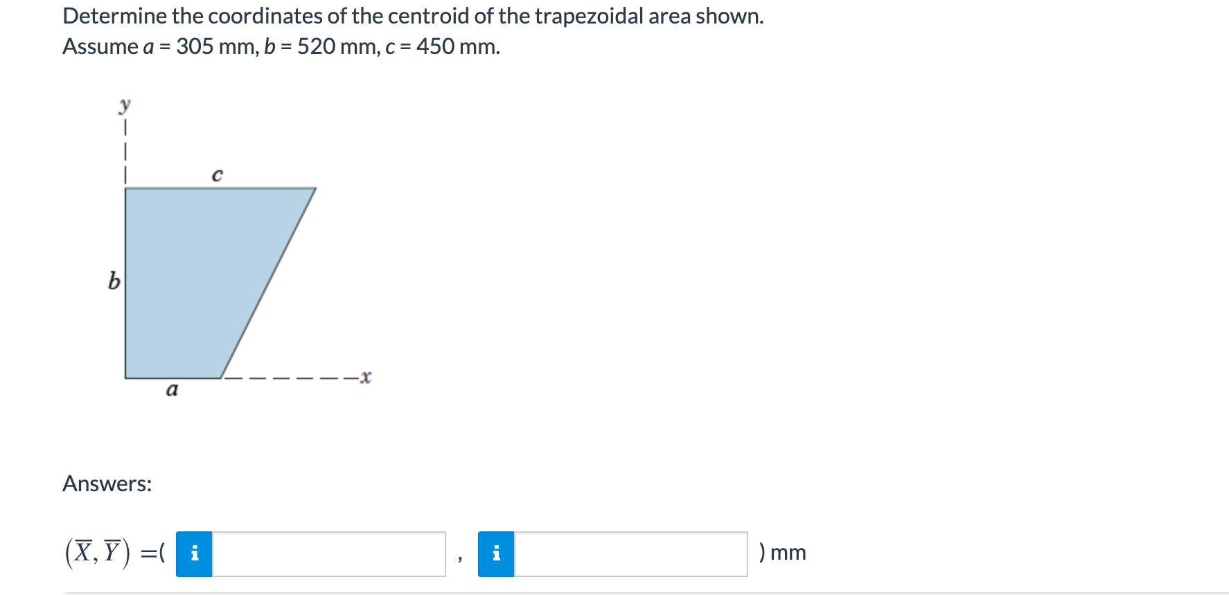 Solved: Determine The Coordinates Of The Centroid Of The T... | Chegg.com