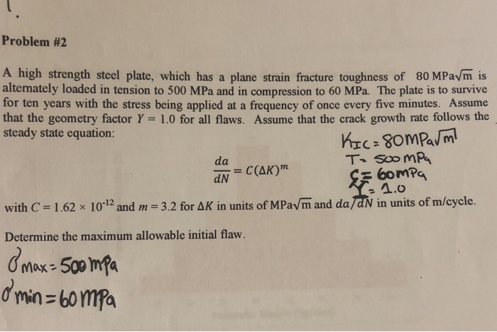 Solved Calculate The Maximum Internal Crack Length, 48% OFF