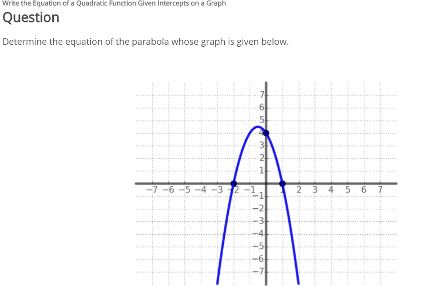 How To Write The Equation Of A Quadratic Function From Graph - Tessshebaylo