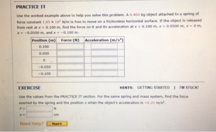 Solved PRACTICE IT Use the worked example above to help you | Chegg.com