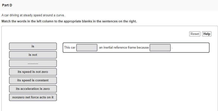 Solved A Reviev Which of the following are inertial | Chegg.com