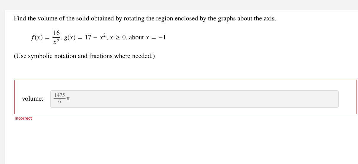 [solved] Find The Volume Of The Solid Obtained By Rotatin