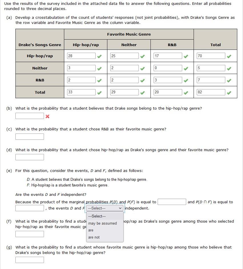 Solved Use The Results Of The Survey Included In The | Chegg.com