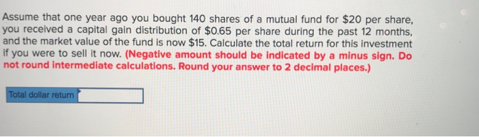 Solved Assume that one year ago you bought 140 shares of a | Chegg.com