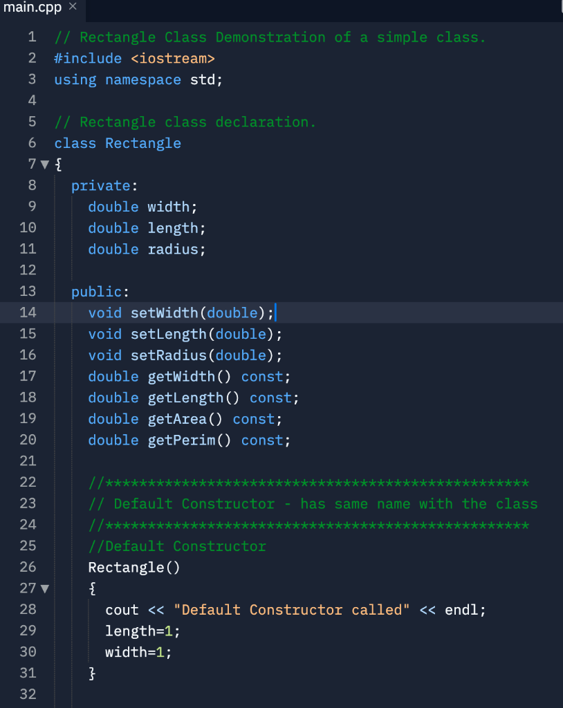 Solved Create a circle class that defines: copy past the | Chegg.com