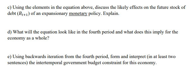 Solved Part B: Fiscal Policy Consider An Economy Existing | Chegg.com