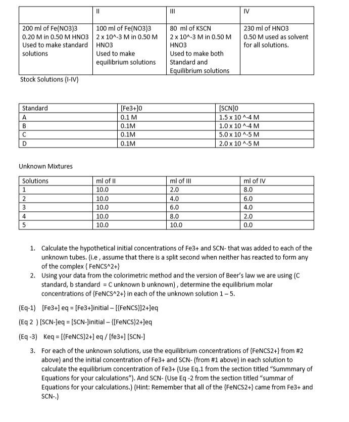 Solved Use Equ To Calculate The Value Of Keq For Each Chegg Com