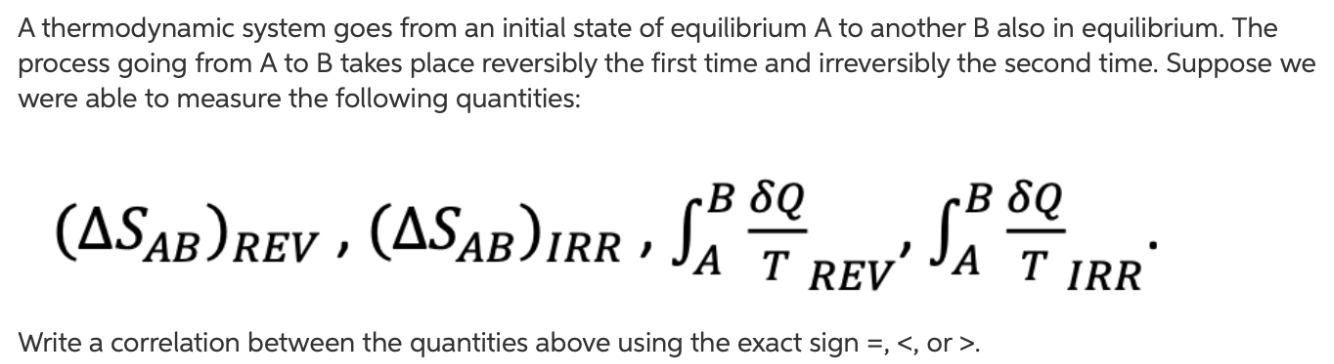 Solved A thermodynamic system goes from an initial state of | Chegg.com