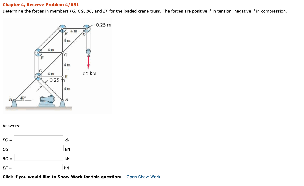 Solved Chapter 4, Reserve Problem 4/051 Determine the forces | Chegg.com