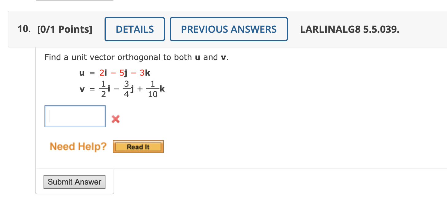 solved-find-a-unit-vector-orthogonal-to-both-u-and-v-chegg