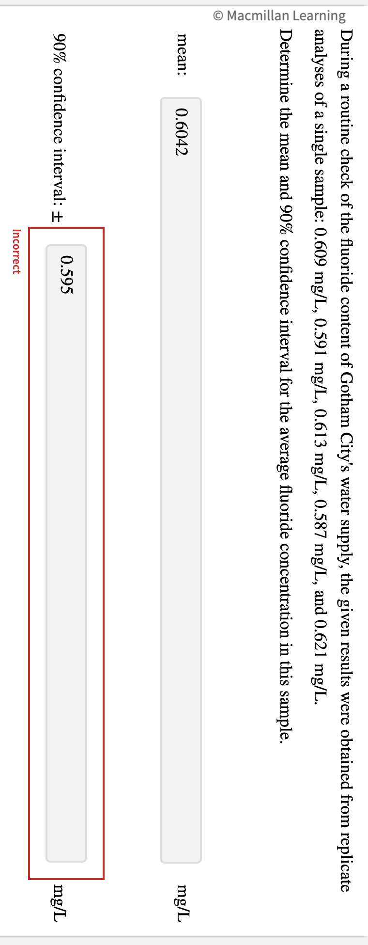 Solved During a routine check of the fluoride content of | Chegg.com