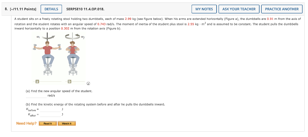 Solved inward horizontally to a position 0.302 m from the | Chegg.com
