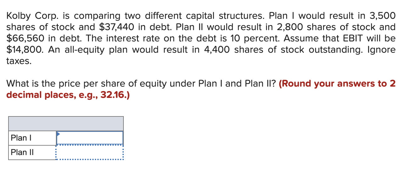 solved-kolby-corp-is-comparing-two-different-capital-chegg