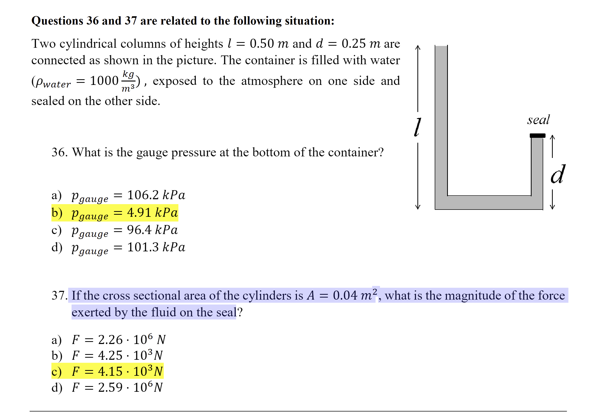 Solved Questions 36 and 37 are related to the following | Chegg.com