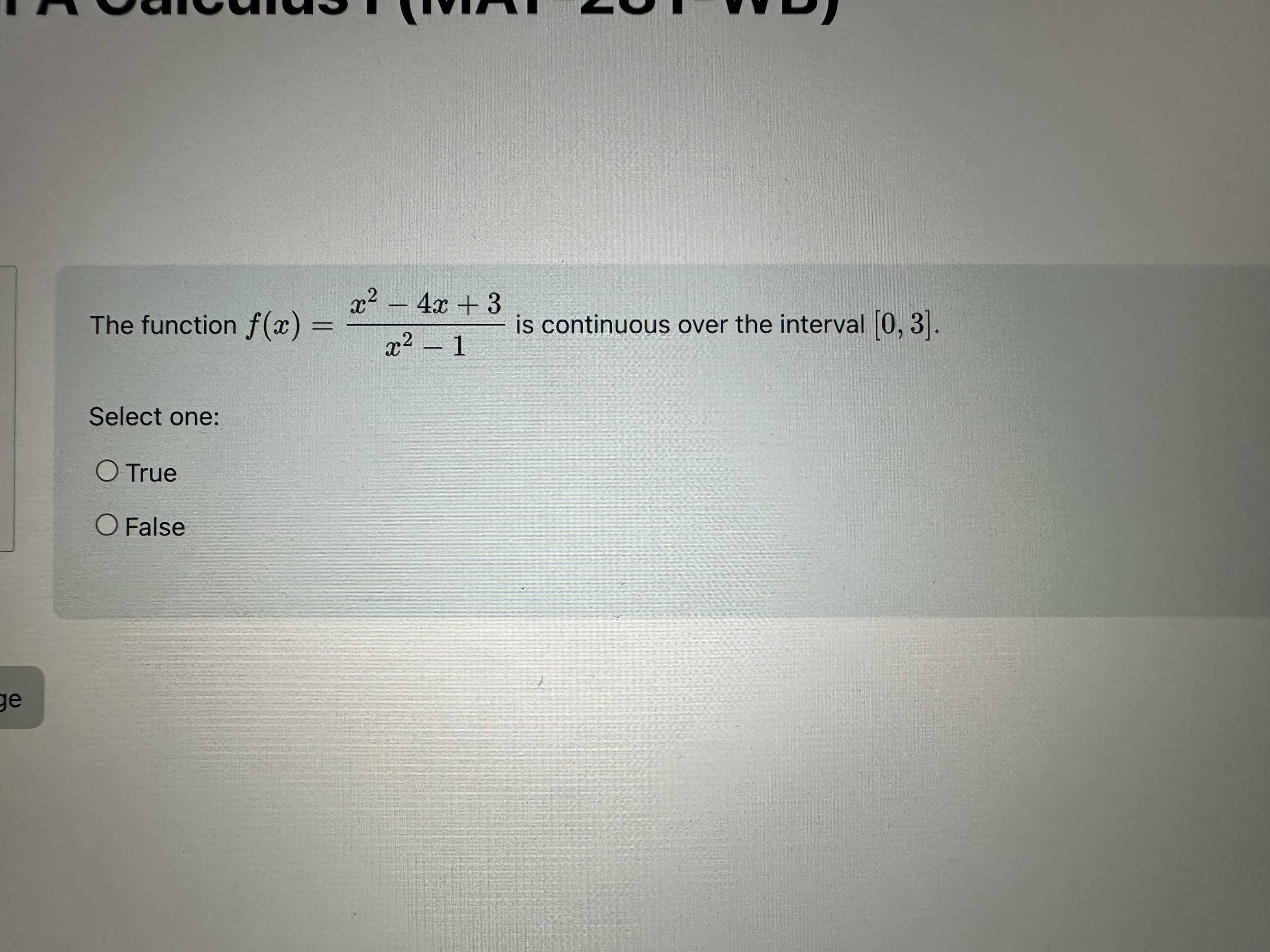 solved-the-function-f-x-x2-1x2-4x-3-is-continuous-over-the-chegg