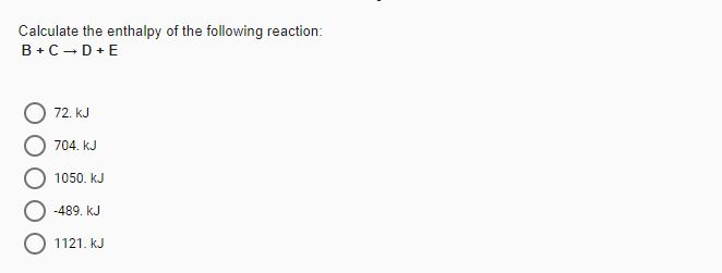 Solved For the following reaction: A + 2B + 3C 3D +3E A | Chegg.com