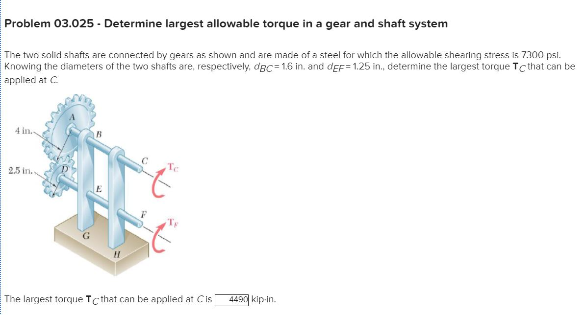 The Two Solid Shafts Are Connected Gears As Shown Chegg 