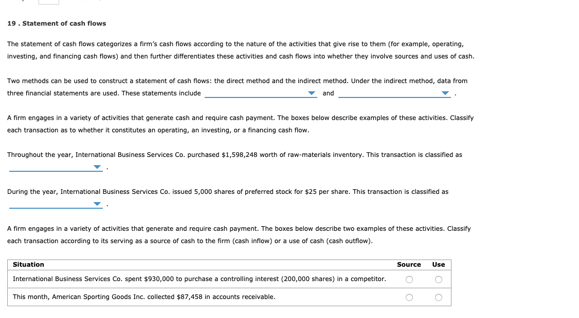 what is the statement of cash flows equation