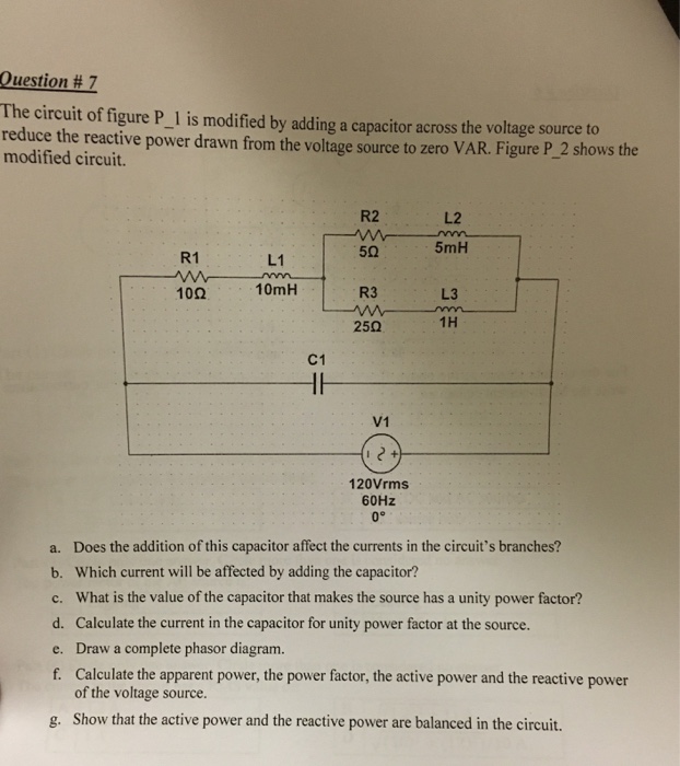 Solved The circuit of figure P_1 is modified by adding a | Chegg.com