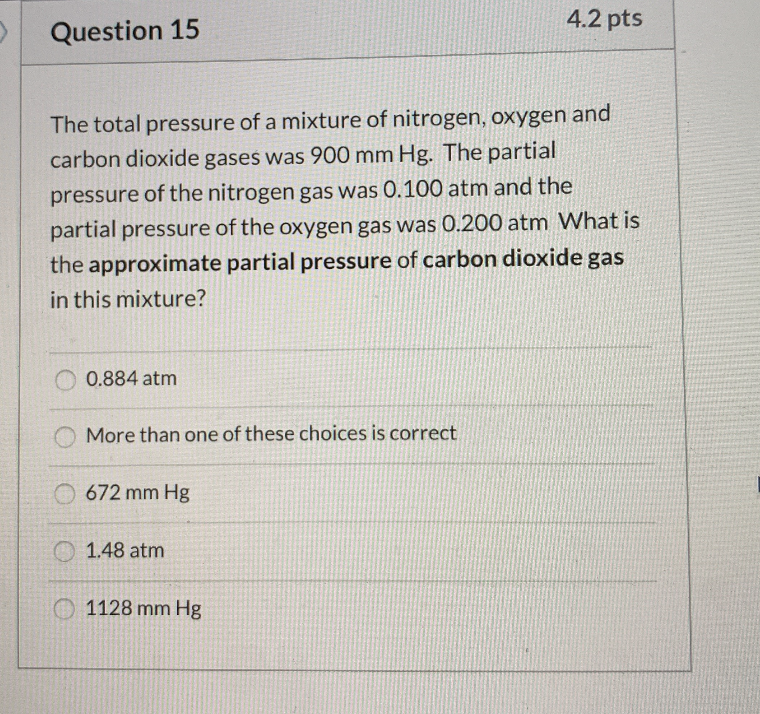 What Is The Partial Pressure Of Nitrogen In Dry Air