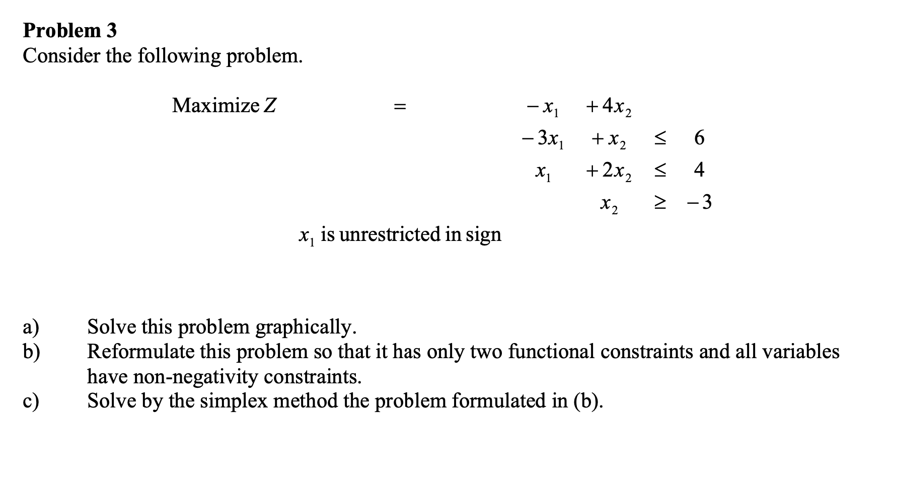 solved-problem-3-consider-the-following-problem-maximize-z-chegg