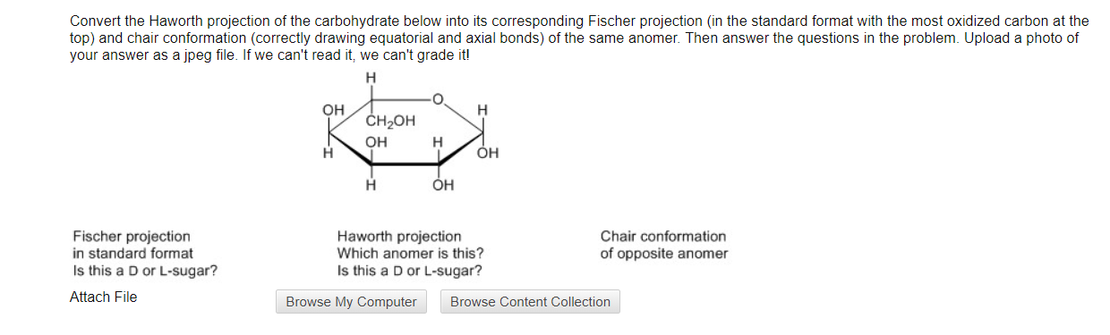 Solved Convert The Haworth Projection Of The Carbohydrate 