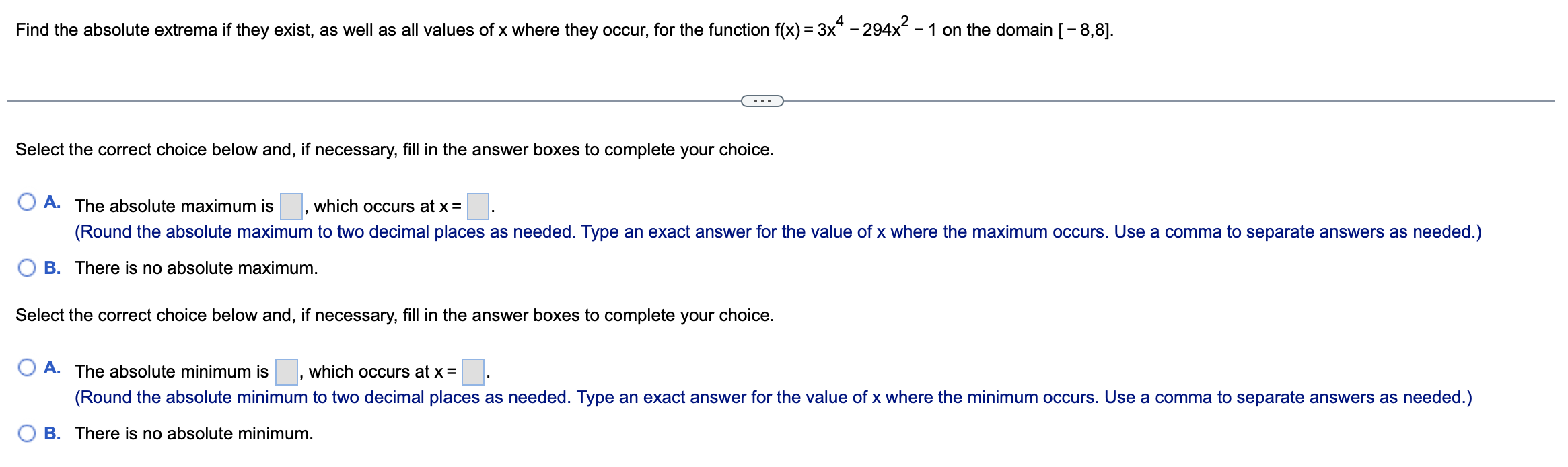 Solved Find The Absolute Extrema If They Exist, As Well As 