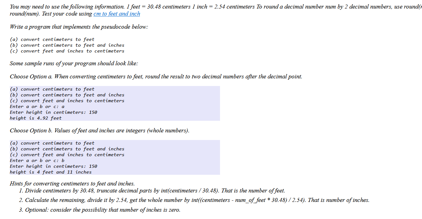 Height Converter - Feet & Inches to CM Conversions - Inch Calculator