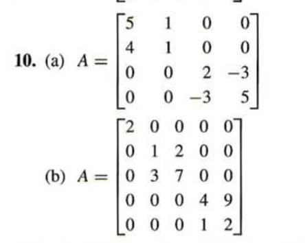 Solved EXAMPLE 3 Consider the block diagonal matrix | Chegg.com