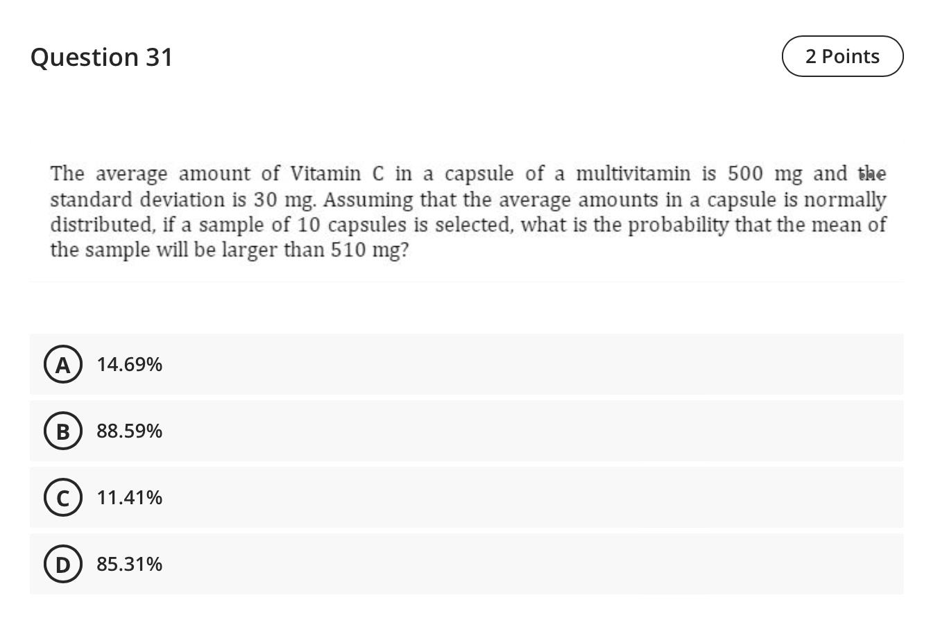 solved-question-31-2-points-the-average-amount-of-vitamin-c-chegg