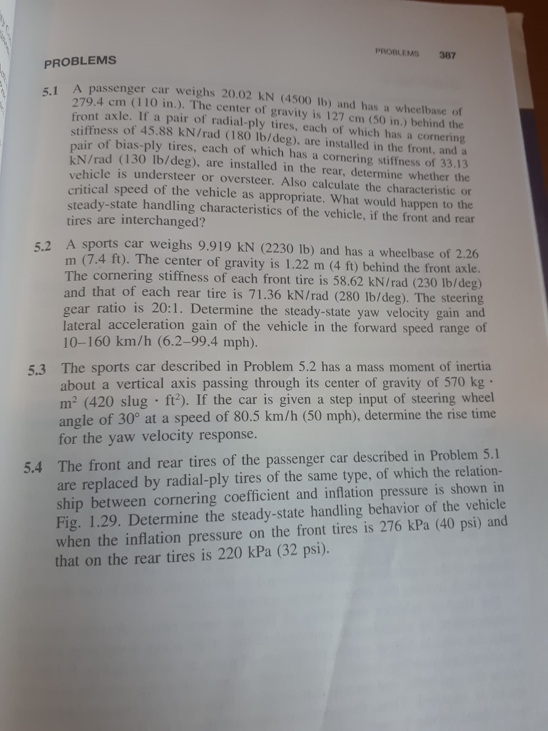 Solved The four problems of chapter 5 from the book
