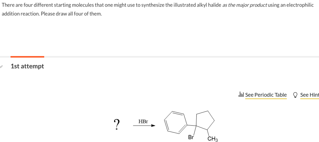 Solved There are four different starting molecules that one | Chegg.com