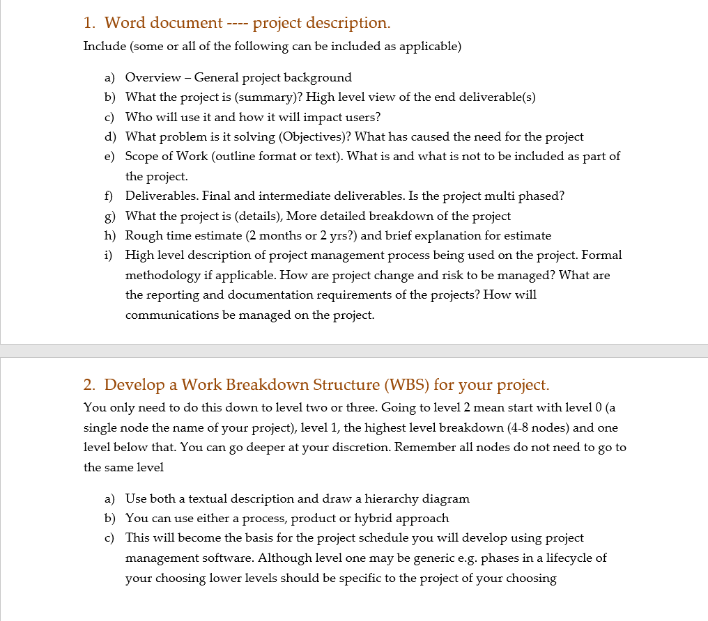 Solved Project For this coursework you are asked to select a | Chegg.com