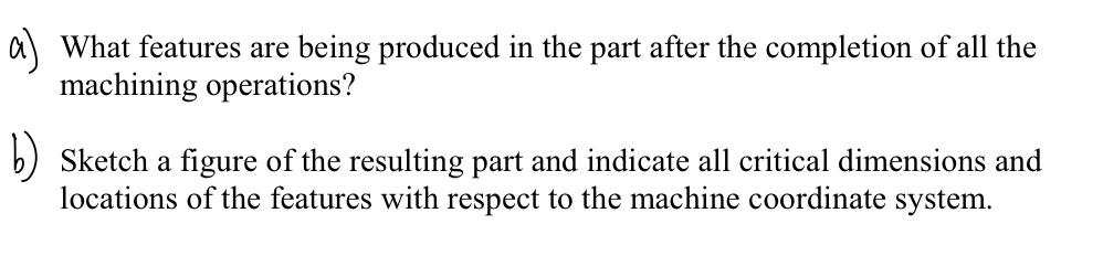 Solved The following shows a part program prepared using the | Chegg.com