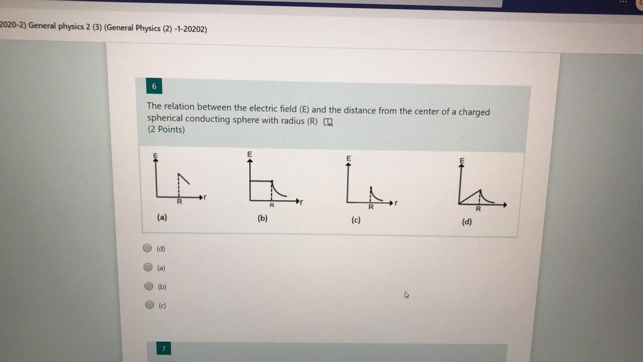 Solved 2020-2) General physics 2 (3) (General Physics (2) | Chegg.com