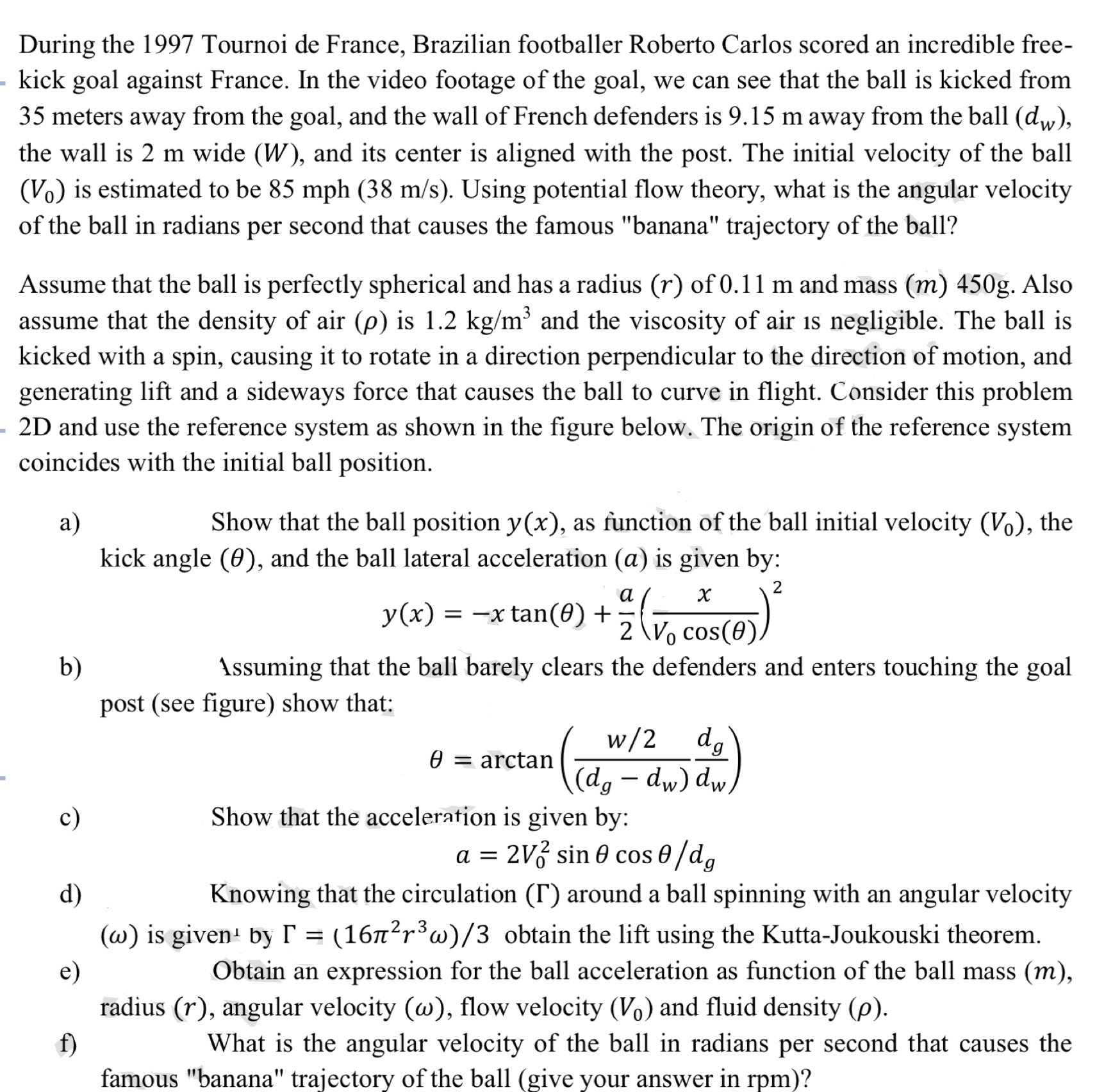 Solved During the 1997 Tournoi de France, Brazilian | Chegg.com