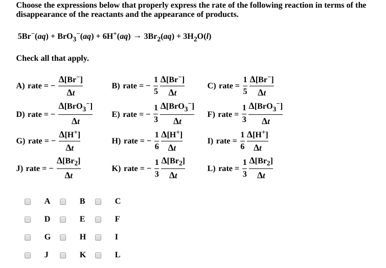 Solved Choose the expressions below that properly express | Chegg.com