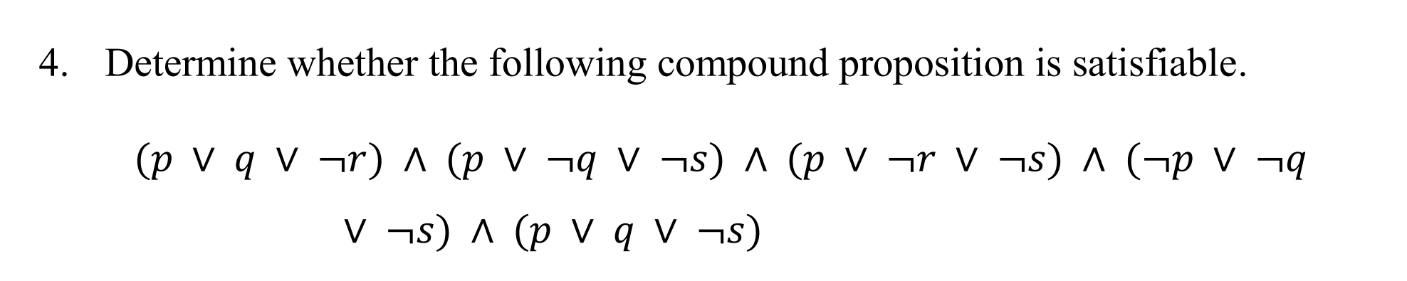 Solved 4. Determine Whether The Following Compound | Chegg.com