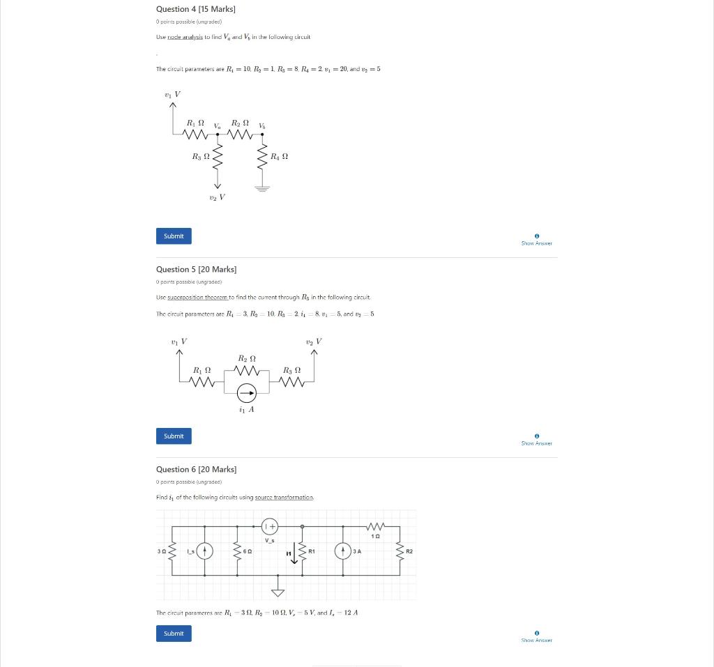 Solved Question 4 [15 Marks 0 points possible ungraded) Use | Chegg.com